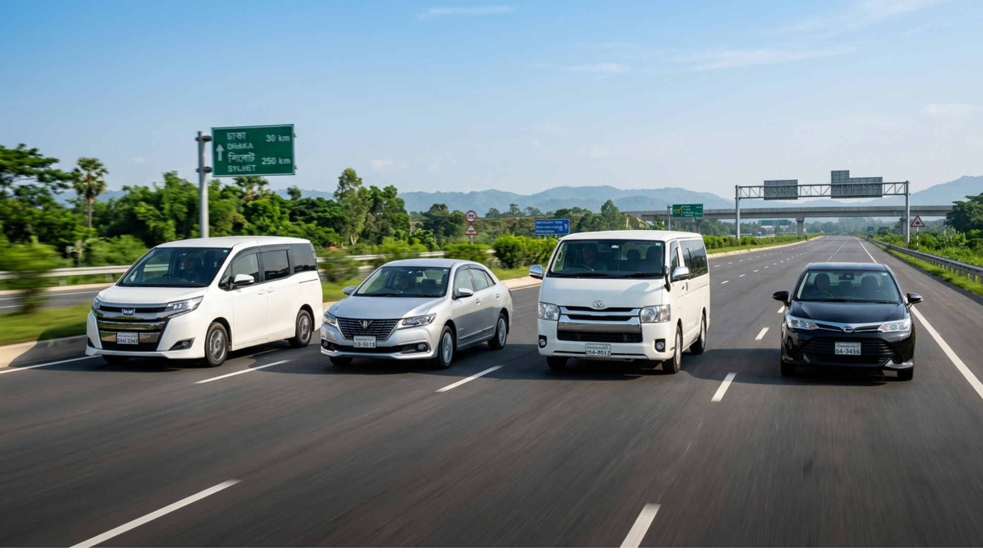 Car rental service operating across Dhaka and beyond